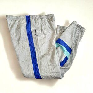 Sergio Tacchini Tracksuit Windbreaker Pants Mens 36 Lined Ankle Zip Vintage